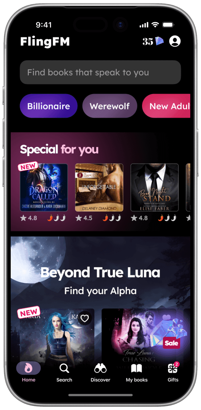 Home screen — variation 3