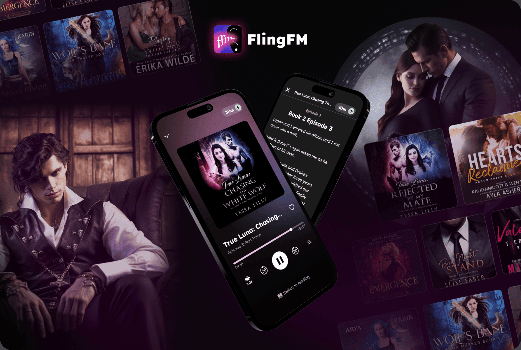 FlingFM — a romance reading and audio app for women