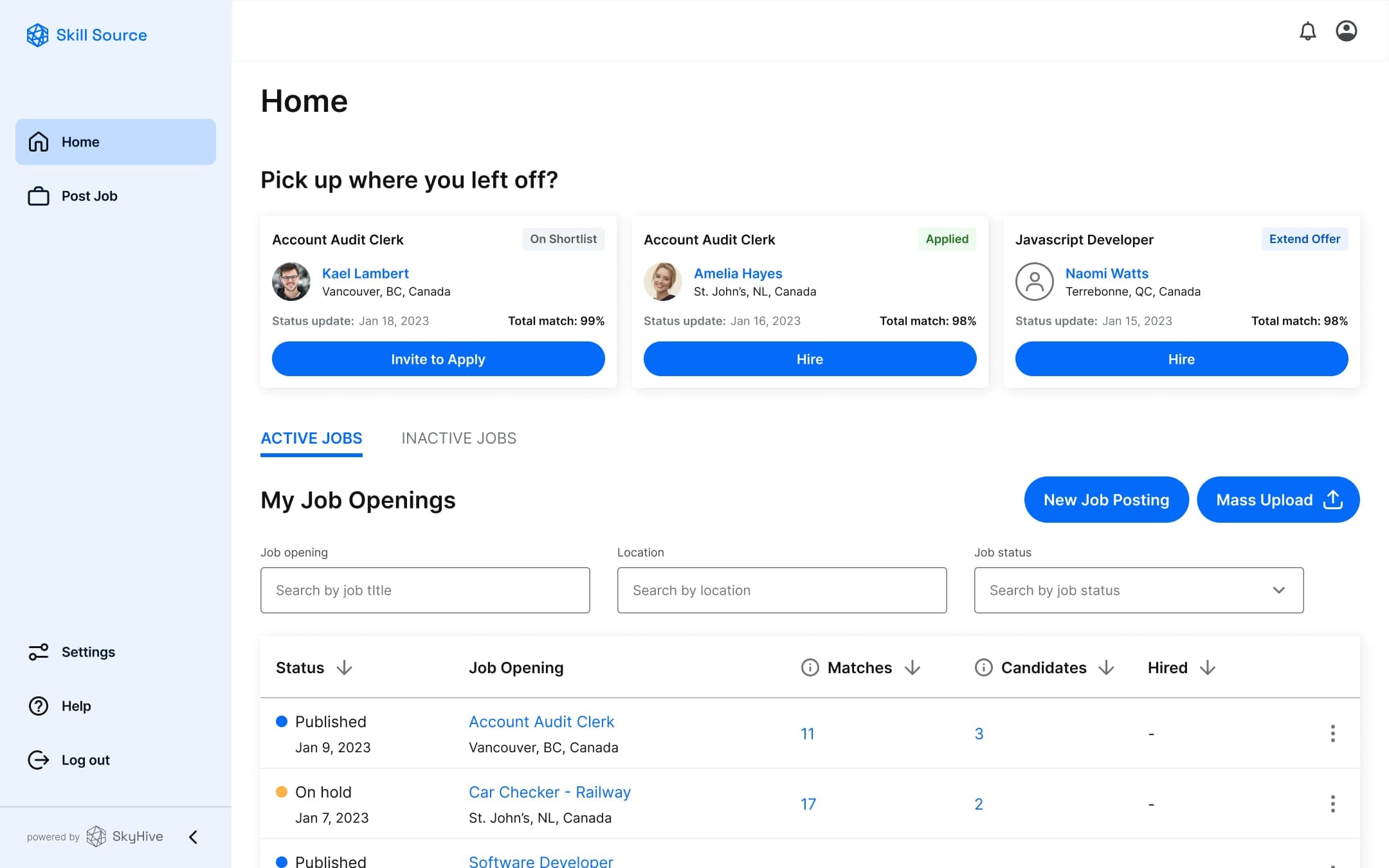 Skill Source — the HR platform